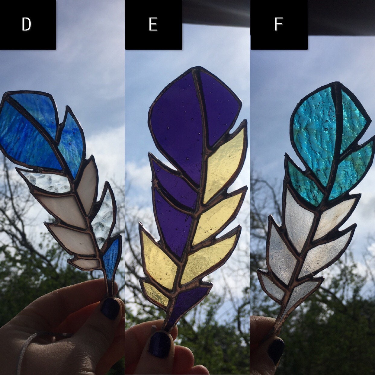 Over-Stroked Stained Glass Feather