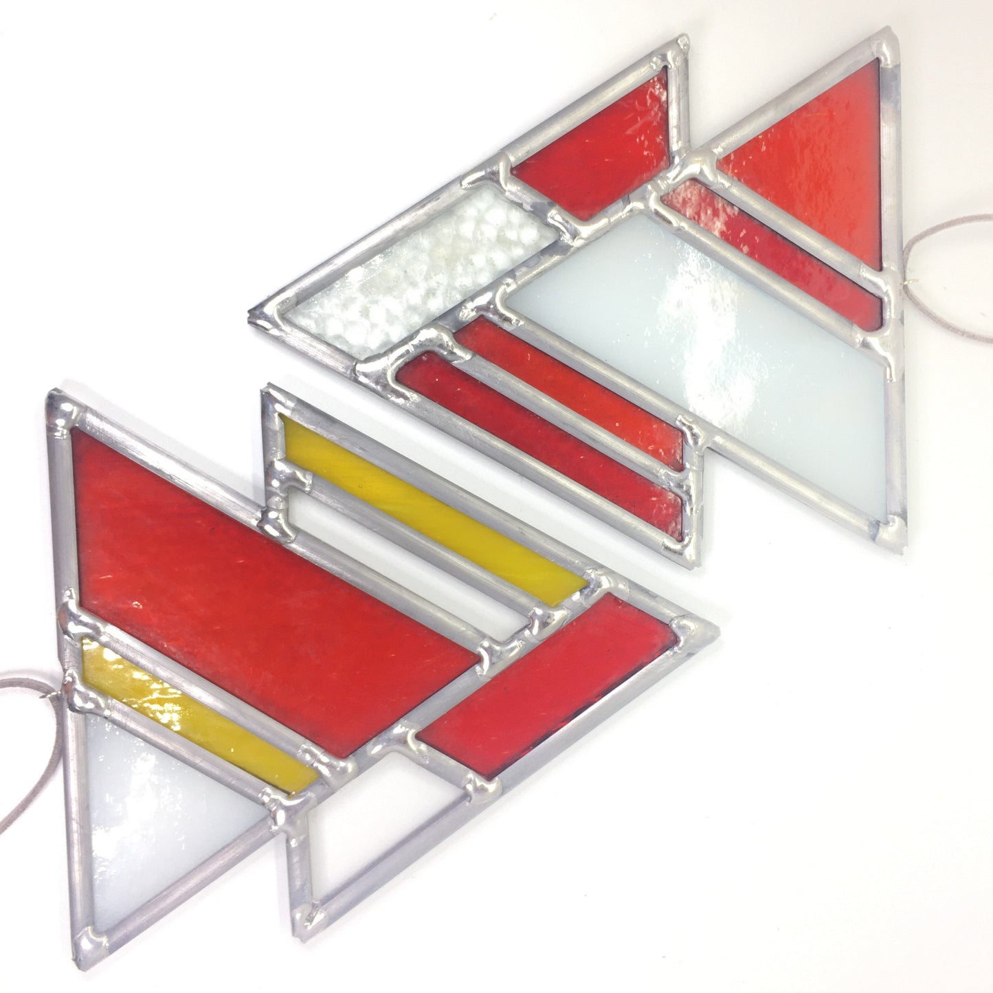 Geometric Stained Glass Sun Catcher