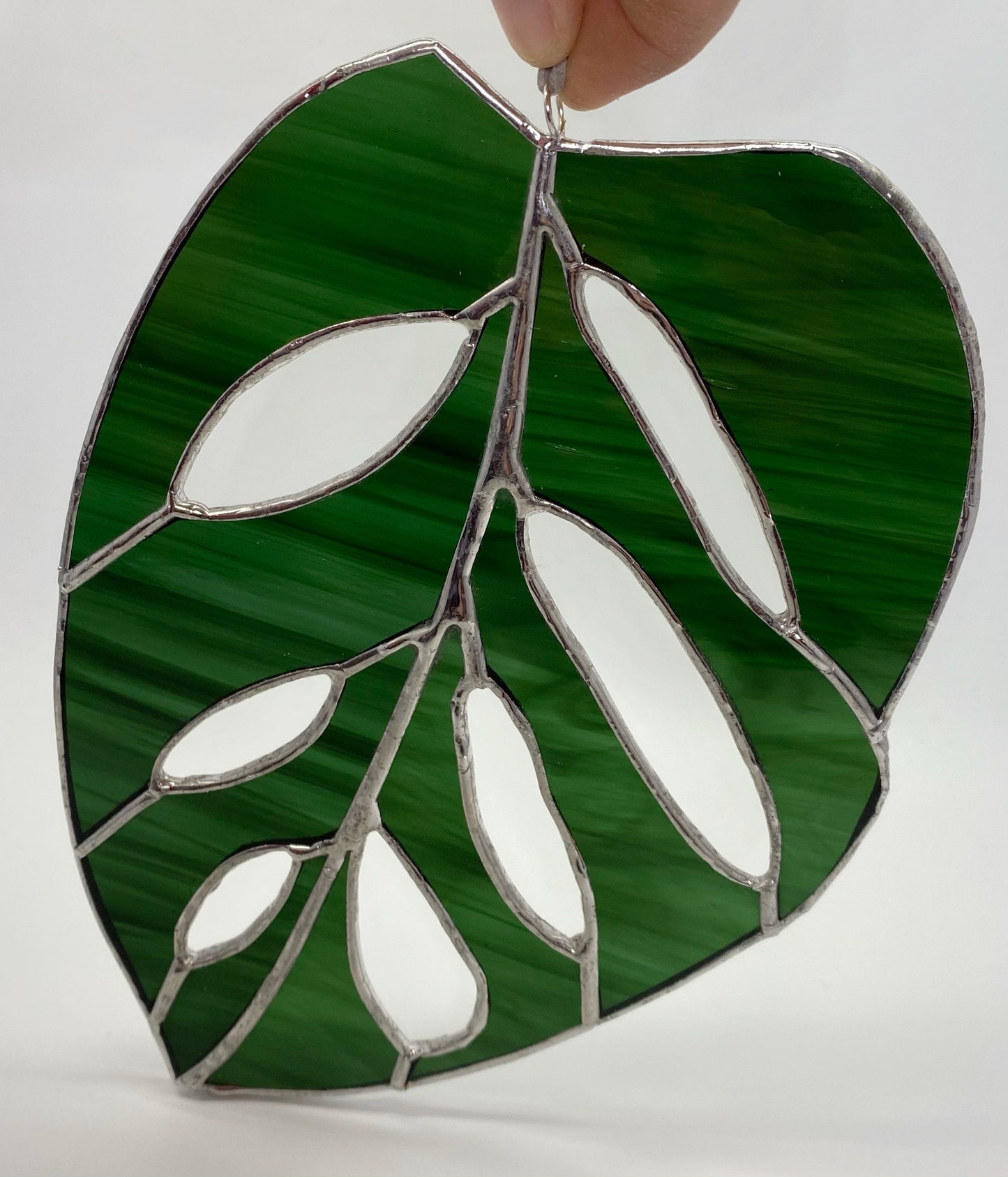 Monstera Adansonii Swiss Cheese Stained Glass Sun Catcher