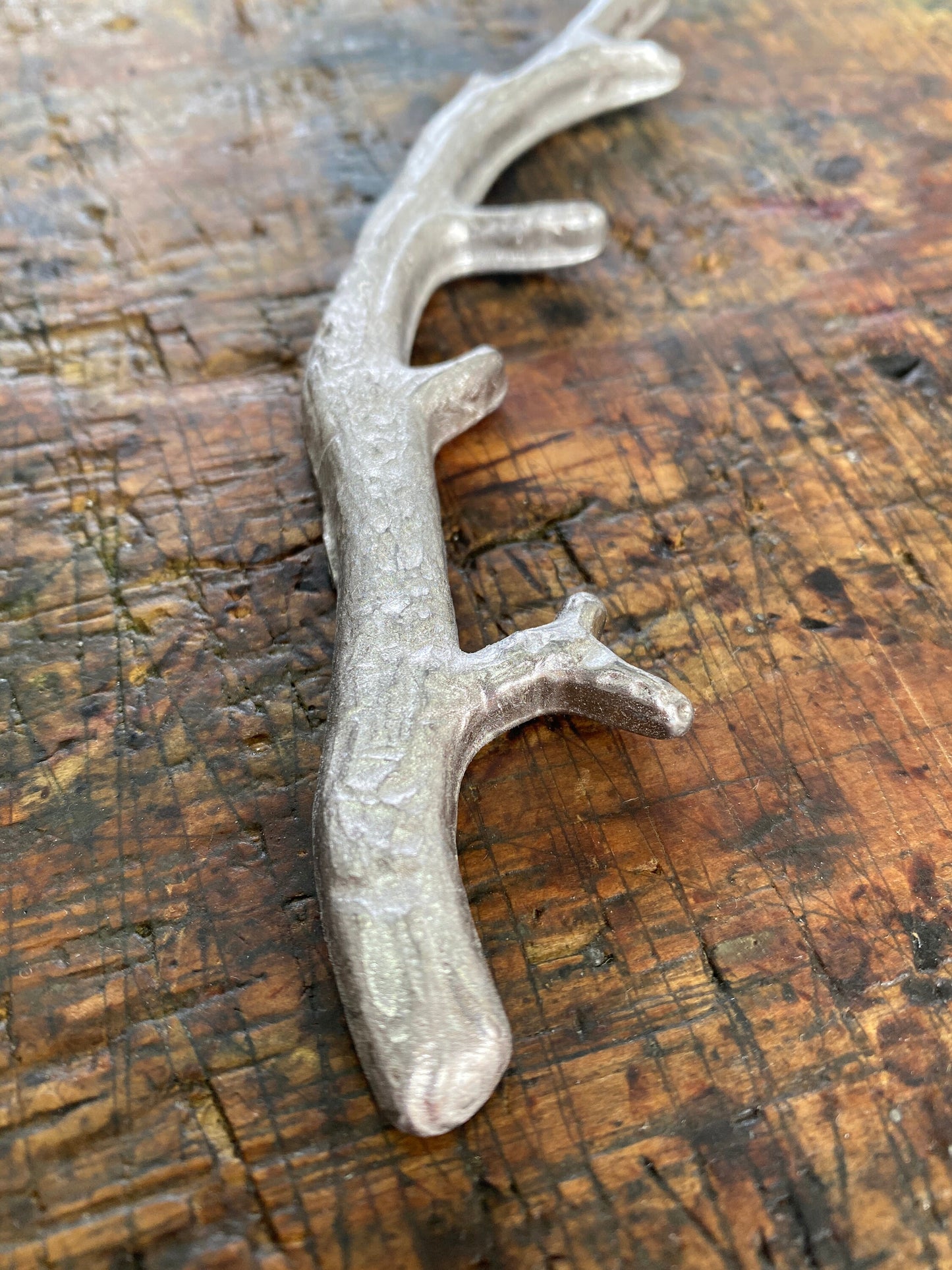 Lead Casting — Branch for stained glass